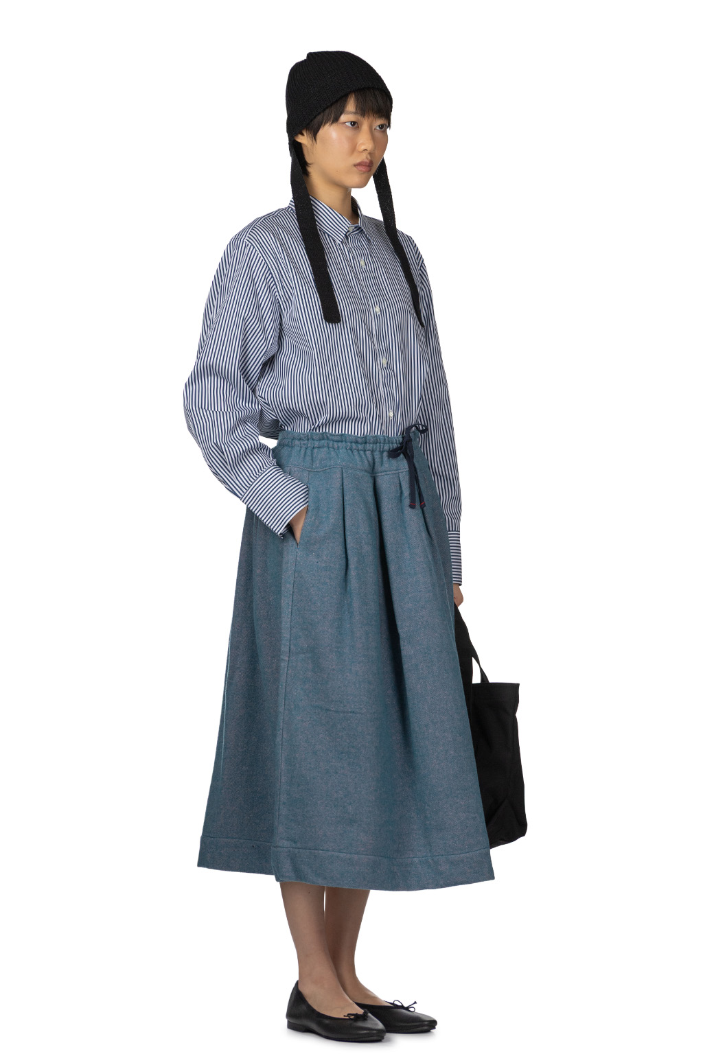 Tigre Brocante - Melange Wool Long Skirt